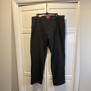 NWT Coleman Fleece Lined Tear Resistant Carpenter Pants Size Men’s 36 Color Gray